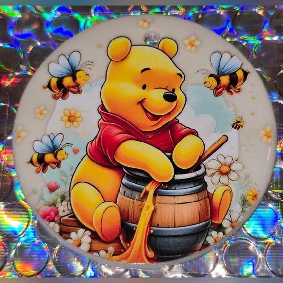 Winnie the Pooh Custom Christmas Ornament with Real Pearl #1035 - Picture 1 of 5
